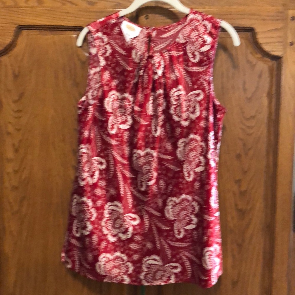 Talbots Smock Neck Shell Top - Picture 4 of 4